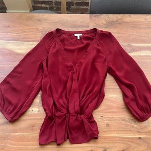 Deep red Joie Blouse Top